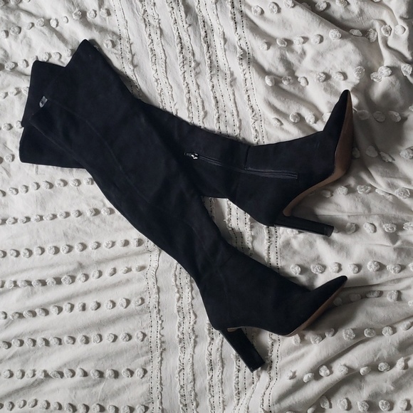 Aldo suede over the knee high boots black 8.5 - Picture 7 of 7